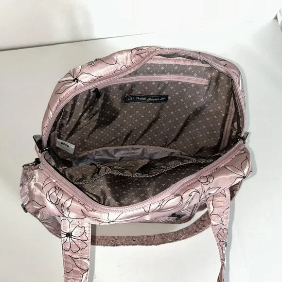 Lug Puddle Jumper LE Convertible Tote Bag Sketch Floral Blush - Picture 7 of 13